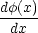 df(x) dx
