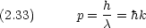               h-(2.33)      p = c = hk
