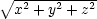  V~ x2-+-y2 +-z2