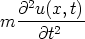   @2u(x,-t)-m    @t2   