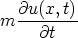    @u(x,t)m  --------     @t  