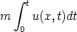     integral      tm     u(x,t)dt    0