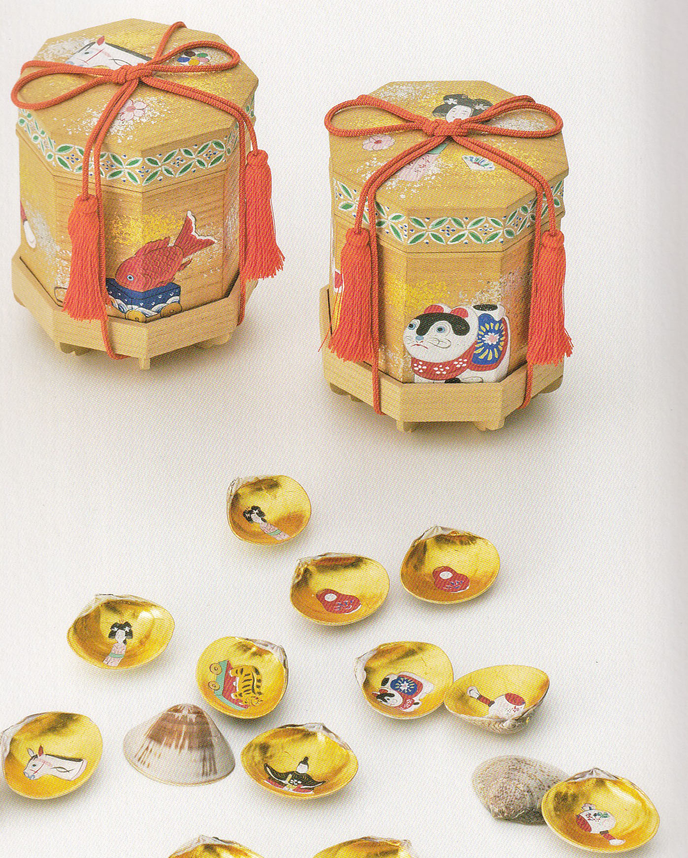 有職彩色絵の道具（イメージ）